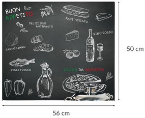 Ochronna płyta na blat i kuchenkę z dekoracyjnym motywem, wielofunkcyjna deska do krojenia ze szkła