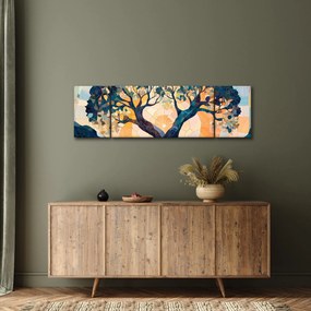 Obraz – Mozaika – słońce i drzewo II. (170x50 cm)