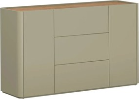 Komoda Elivo 150 cm z szufladami - eukaliptus / dąb baltic dune