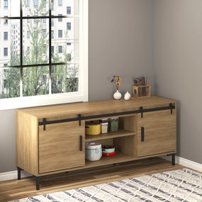 HOMCOM Zestaw do Pojedynczych Drzwi Przesuwnych Prowadnica Stal Węglowa Czarna | Aosom PL