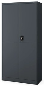 Szafa gospodarcza metalowa DAWID, 900 x 1850 x 400 mm, Smart: antracytowa