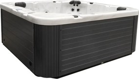 JACUZZI OGRODOWE PREMIUM WANNA  SPA 5-OSOBOWA WHITE OBUDOWA BROWN 195x195 CM