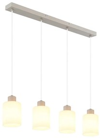 Globo 54114-4H - Żyrandol na linkach TRENT 4xE27/40W/230V