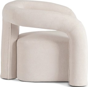 Kremowy fotel w stylu nowoczesnym F7-E05