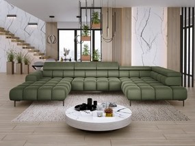 Narożnik PLAZA XL Prawostronny z elektryczną regulacją siedziska Tkanina APHRODITE 12 WERSAL