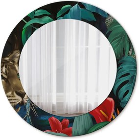 Lustro dekoracyjne okrągłe Las w dżungli