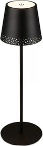 Brilo - LED ładowalna dotykowa lampka biurkowa KIKI LED/2,6W/5V IP44 2600 mAh czarna