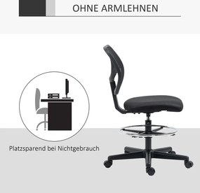 Vinsetto Ergonomiczne Krzesło Biurowe z Podnóżkiem Fotel Dyrektorski Wyściełane Oparcie Brązowe | Aosom PL