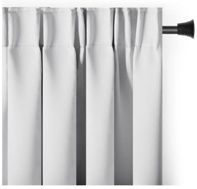 Biała zaciemniająca zasłona termiczna 140x270 cm Pleat – Restilo