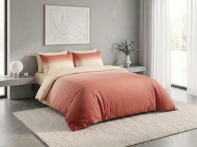 PrzytulneMieszkanie.pl PrzytulneMieszkanie.pl Pościel bawełniana OMBRE terakota Rozmiar pościeli: 2 szt 70 x 90 cm | 200 x 220 cm