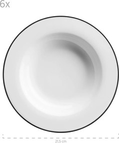 Mäser Zestaw płytkich i głębokich talerzy 12 szt. NOLA