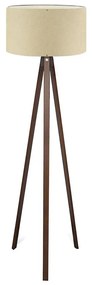 Lampa stojąca AYD 1xE27/40W/230V beżowa/brązowa