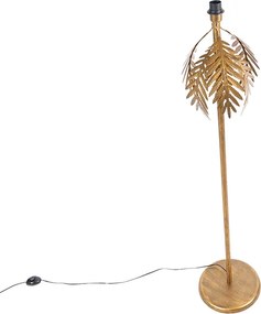 Lampa stojąca w stylu vintage złota 145 cm - Botanica