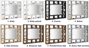 Toaletka z oświetleniem i przegródkami beton - Eda