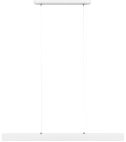 Biała lampa wisząca LED 76cm z metalu W76LED-4K-WEIß wymienny LED wyso