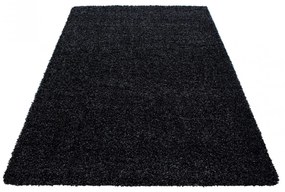 Dywan shaggy jednokolorowy antracyt 140 cm x 200 cm
