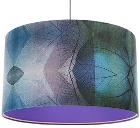 Fioletowa duża lampa wisząca do salonu - S389 Otilio