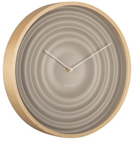 Beżowy zegar Karlsson Ribble, ø 31 cm
