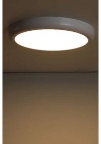 Aluminiowa Lampa Sufitowa Led Tarik Ø30 Cm Biała Ciepła - Sklum