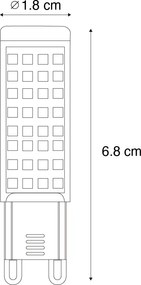 Zestaw 2 ściemnialnych żarówek LED G9 5,5W 500 lm 2700K