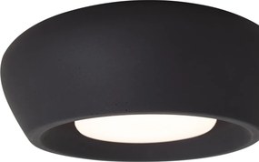 Nowoczesna Okrągła Czarna Lampa Sufitowa - Concerto