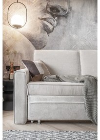 Biała rozkładana sofa 168 cm Lucky Lucy – Miuform