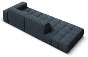Niebieski szezlong (prawostronny) Chicago – Cosmopolitan Design