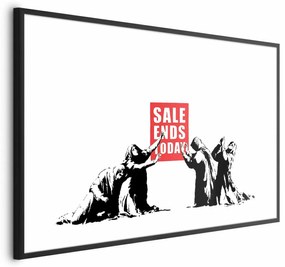 Plakat Wyprzedaż 42x29,7 cm z ramą czarną z marginesem ARTGEIST B