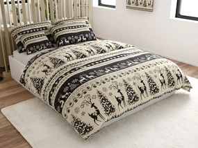 PrzytulneMieszkanie.pl PrzytulneMieszkanie.pl Pościel z mikropluszu WINTER DEER szare Rozmiar pościeli: 2 szt 70 x 90 cm | 200 x 220 cm