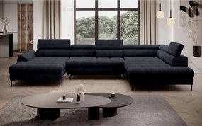 Narożnik EMPOLI XL układzie U z funkcją spania WERSAL