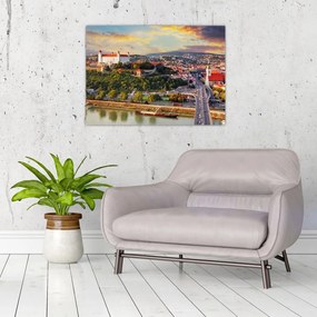 Obraz - Panorama Bratysławy, Słowacja (70x50 cm)