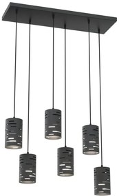 Czarna wisząca lampa industrialna nad stół A7-N53