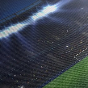 Obraz - Stadion piłkarski (z zegarem) (90x30 cm)