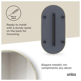 Lustro ścienne 46x91 cm Hubba – Umbra