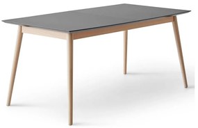 Antracytowo-naturalny rozkładany stół 90x165 cm Meza – Hammel Furniture