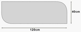 Lustro Arni Black 40 x 120 cm