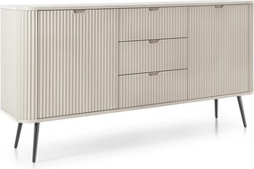 Komoda z kaszmiru, nóżki: czarna, 168 x 87 x 39 cm