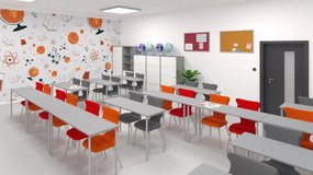 Krzesło szkolne do sali lekcyjnej Classic rozmiar 4-6