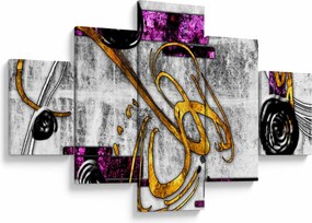 Obraz abstrakcji (125x70 cm)