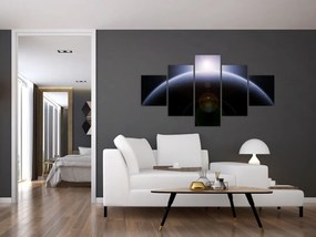 Obraz ciała kosmicznego (125x70 cm)