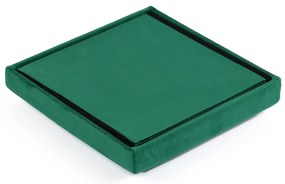 Zielony składany taboret CUBEXO VELVET M