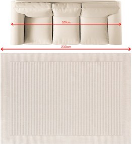 Dywan Lunara creamy 160x230 cm