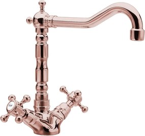 Różowa bateria umywalkowa stojąca Antea – Sapho