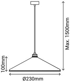 Biała lampa wisząca SULION Elena, wys. 150 cm