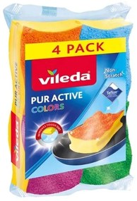 Vileda PUR active Colors gąbka 3+1 szt.