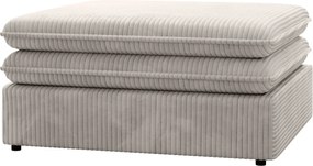 Beżowy kwadratowy puf sztruksowy S7-K01