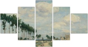 Obraz - Johan Barthold Jongkind, The Towpath, reprodukcje (125x70 cm)