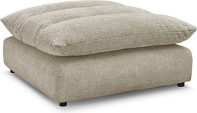 Beżowy podnóżek z tkaniny szenilowej Neil – Bobochic Paris