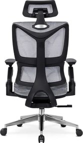 Fotel Biurowy Ergonomiczny Obrotowy MARTIN Szary Nowoczesny