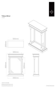 Lustro ścienne z drewnianą ramą 50x70 cm Tribeca – Premier Housewares